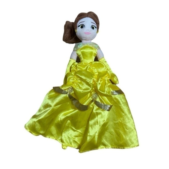 Disney Beauty and the Beast Belle Plush Doll TY Gold Princess - Picture 1 of 9